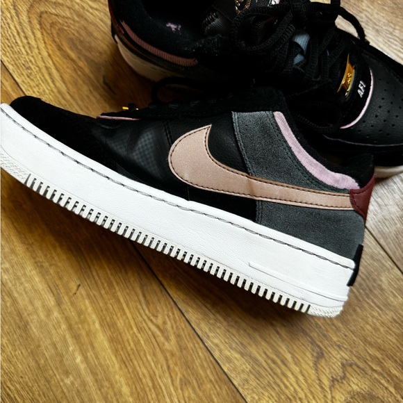 Nike AirForce1 black & pink size 7 - Picture 4 of 7